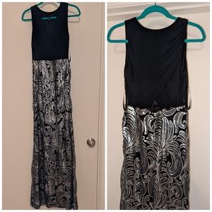 Laundry by Shelli Segal Silver Stream Gown